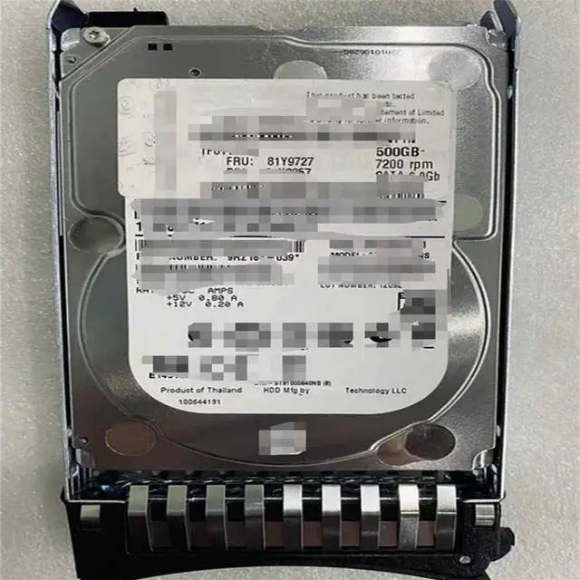 Main image of FOR 81Y9727 81Y9726 81Y3857 500GB 7.2K 6G NL 2.5 SFF SATA HARD DRIVE HDD