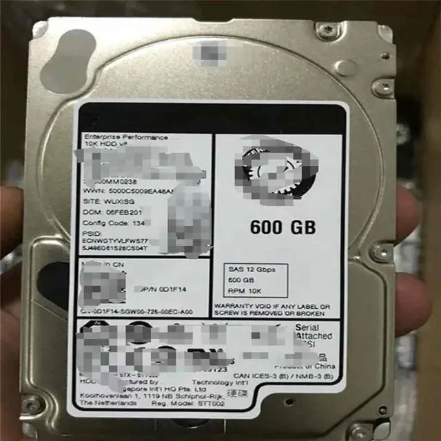 Main image of FOR 0D1F14 D1F14 600G 10K 12GB 2.5 ST600MM0238 hard driver hdd