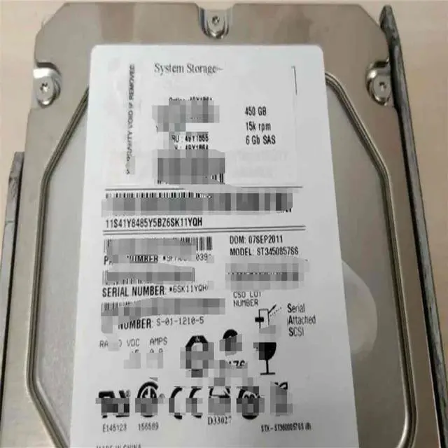 Main image of FOR 49Y1861 49Y1865 49Y1864 450G 15K 6Gb SAS 3.5 HDD hard drive