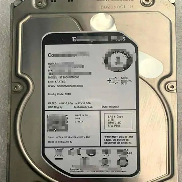Main image of FOR 7YXTH 07YXTH 2T SAS 3.5 7.2k hard drive SC200 SC4020 HDD