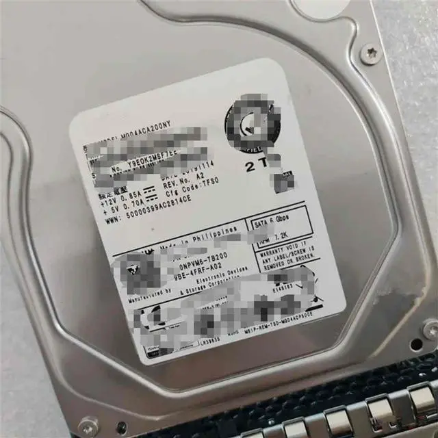 Main image of FOR 0NPVM6 NPVM6 2T SATA 3.5' 7.2K 6Gb MG04ACA200NY servers hard drive hdd