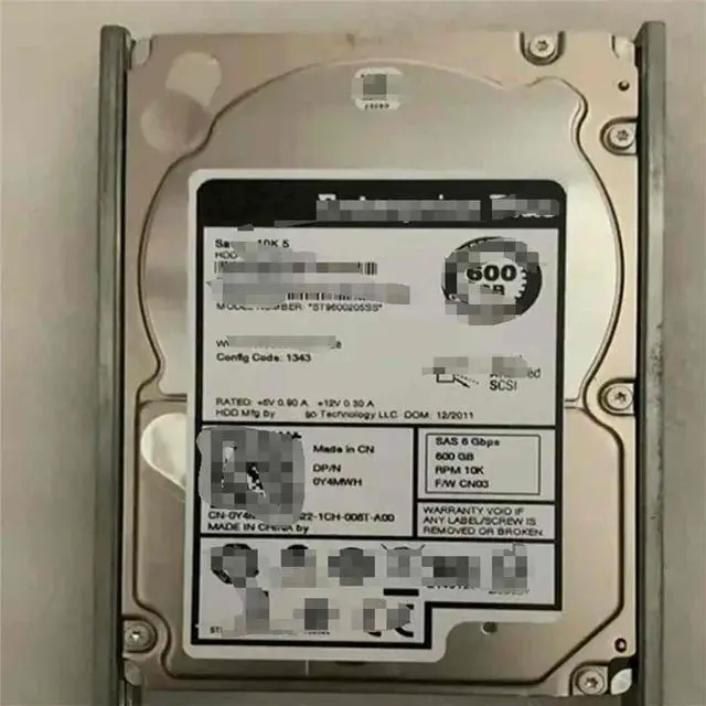 Main image of FOR Y4MWH 0Y4MWH 600GB 10K 6G SFF 2.5 SAS HDD HARD DRIVE