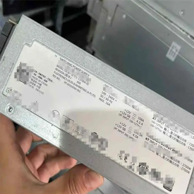 Main image of FOR 2700W HotSwap Power Supply PSU For M1000e Chassis W31V2 C2700A-S