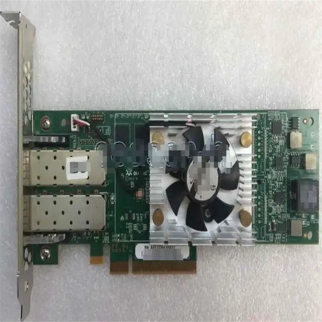 Alt view image 2 of 2 - FOR QLE8362 dual-port 16GB FC HBA card 10Gb 10 Gigabit network card adapter