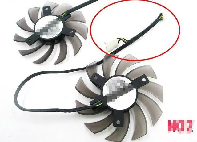 Alt view image 2 of 2 - FOR PLD08010S12H Fan For GTX 560 460 Ti R7 260x R270X 560 Ti GTX 1050 TI 6930 7850 GTX 550 750 Ti HD7870