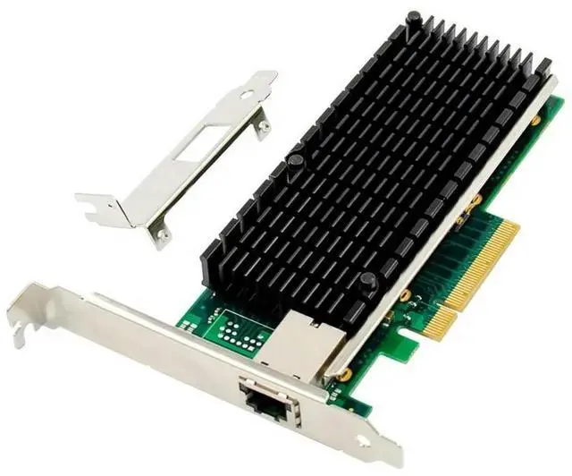 Main image of PCIe X8 to Single port 10GbE RJ45 Server NIC Network Card PCIE 10 Gigabit Ethernet server card X540 chipset 10000M 1000M LAN