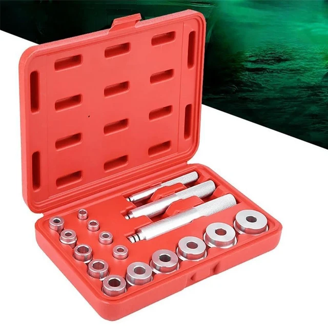 FOR 17Pcs Aluminium Wheel Bearing R & Seal Bush Driver Set Car Garage ...