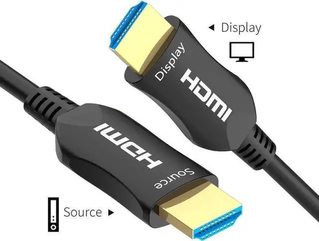 Alt view image 5 of 7 - Fiber HDMI Cable , 4K@60Hz 18.2Gbps High Speed HDMI Fiber Optic Cable HDMI 2.0b Fiber Optic Cable ARC, HDCP2.2, 3D, Subsampling 4:4:4/4:2:2/4:2:0 Slim and Flexible HDMI - 33 ft.