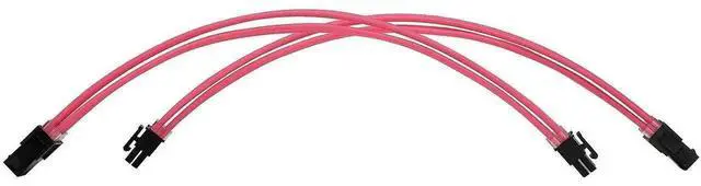 Alt view image 5 of 6 - JAENFONG Sleeve Extension Power Supply Cable Kit 18AWG ATX 24P+ EPS 8-P+PCI-E8-P with Combs for PSU to Motherboard/GPU (Pink)