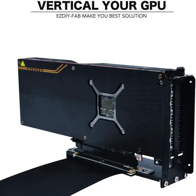 Alt view image 7 of 7 - New PCI Express 16x Flexible Cable Extension Port Adapters, High Speed PCIE Riser Cable 90 Degrees, Fit with FD R6 Case -20cm