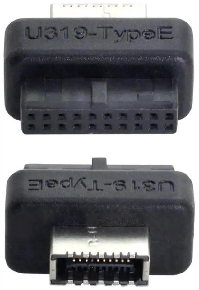 Alt view image 5 of 7 - JAENFONG Overmold Motherboard USB 3.0 19/20Pin to USB 3.1 Type-E Front Panel Socket Extension Adapter