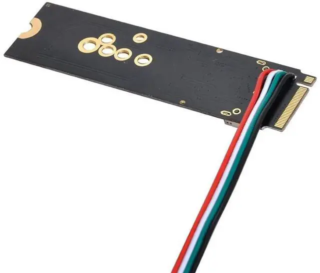 Alt view image 7 of 7 - JAENFONG NGFF Key-A/E Card to PCI-E M.2 NGFF Key-M NVME SSD Adapter for AX200