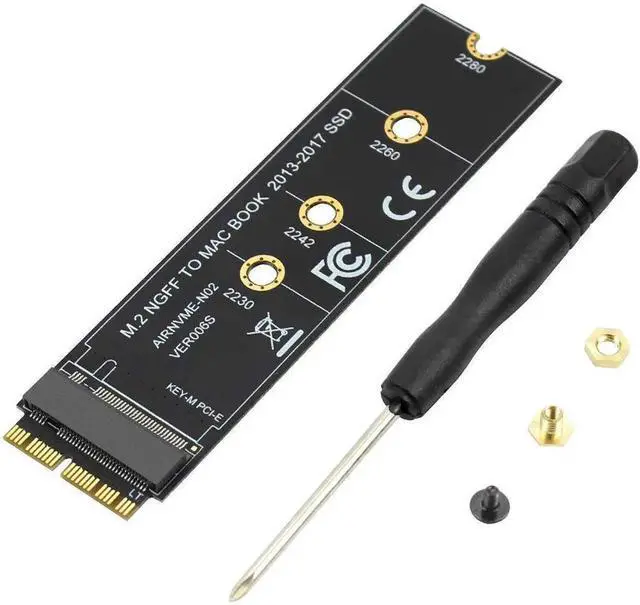Alt view image 2 of 7 - JAENFONG M.2 NVME SSD Convert Adapter Card for Upgrade MacBook Air (2013-2017)