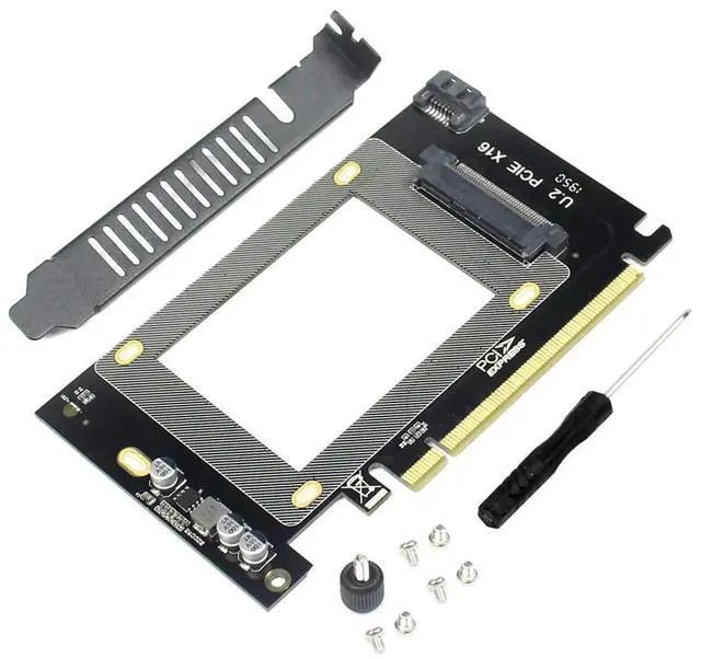 Alt view image 7 of 7 - JAENFONG U.2 SSD to PCIe X16 3.0 Adapter SFF-8639 PCIe Adapter PCIe NVMe SSD Adapter with U.2 Port for 2.5" U.2 NVMe SSD SATA SSD Intel U.2 SSD Samsung PM953