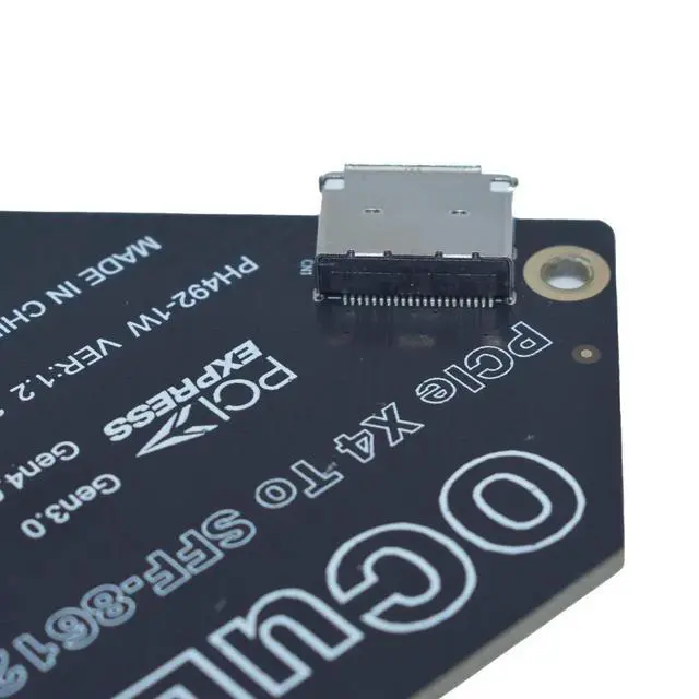 Alt view image 2 of 5 - JAENFONG PCIe 4.0 x4 to Oculink External SFF-8612 Adapter Card for eGPU Dock Mimi Pc