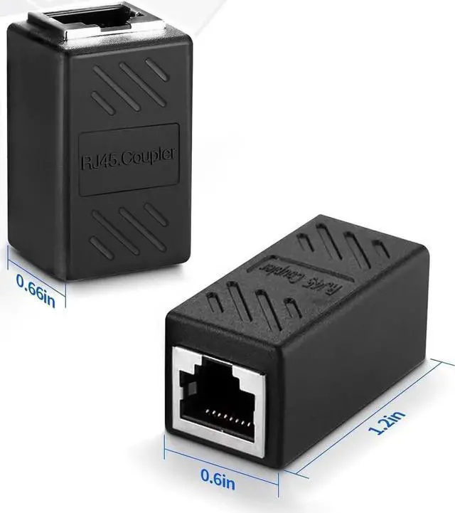 Alt view image 4 of 14 - JAENFO6 Pack RJ45 Cat 6 Coupler, Ethernet Cable Extender, in Line Ethernet Connector for Cat7 Cat6 Cat5e Cat5 Ethernet Cable, Ethernet Extender Adapter Female to Female, Ethernet Network Cable Coupler