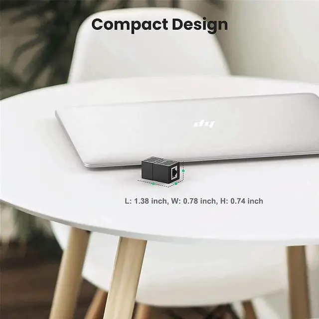 Alt view image 3 of 6 - JAENFONG RJ45 Female to RJ11 Male Adapter (2 Pack) Ethernet to Phone Line RJ45 8P8C Female to RJ11 6P4C Male Converter Adapter Cable