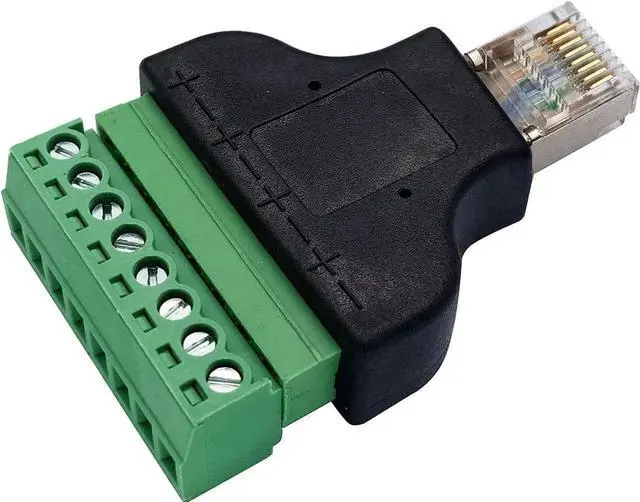 Alt view image 7 of 7 - JAENFONG RJ45 Screw Terminal RJ45 8P 8C Male to 8Pin Female Bolt Screw Type terminals Ethernet Net Network Plug for AV CCTV UTP DVR Cat5 Cat6 Cat7 Coupler(2 Pack/Male)