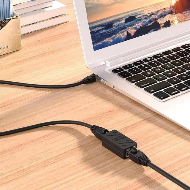 Alt view image 3 of 7 - 100 PCS Gigabit RJ45 Coupler, Ethernet Extender Connector in Line Coupler for Cat8/Cat7/Cat6/Cat5e/Cat5 Ethernet Cable Extender Adapter Female to Female (Black)