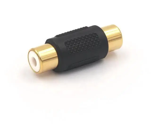 Alt view image 3 of 6 - 6-Pack Gold Plated RCA Female to RCA Female Coupler,Compatible with Phono,Speaker,RCA Cable,Amplifier