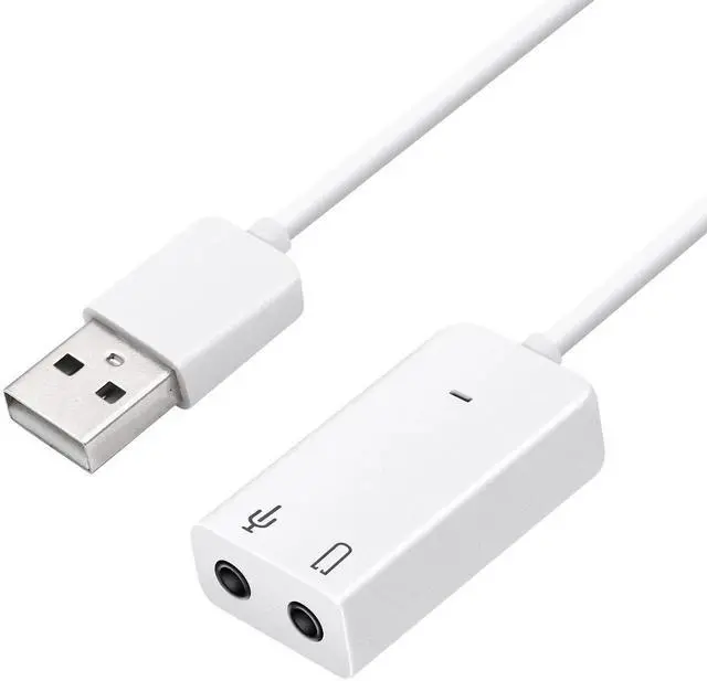 Main image of USB Sound Card Adapter 7.1 Channel External Audio Adapter Stereo Sound Card Converter 3.5mm AUX Microphone Jackfor Windows, MAC, Linux, PC,Laptop, Desktops