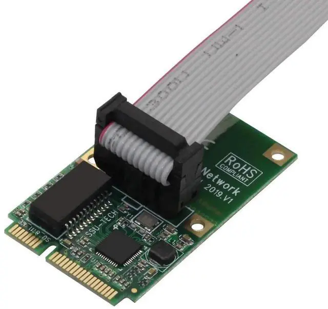 Alt view image 4 of 7 - JAENFONG Mini PCI-E Network Card Adapter 1000Mbps Gigabit Ethernet 10/100/1000M RJ45 LAN Card for XP WIN7 WIN10 Internet Free LAN Adapter