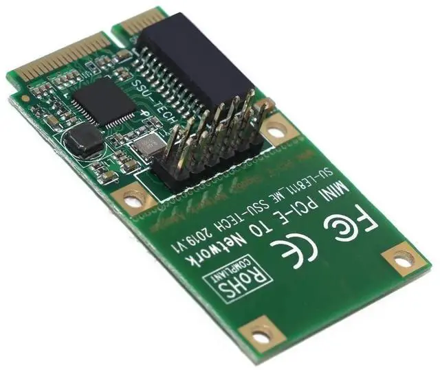 Alt view image 7 of 7 - JAENFONG Mini PCI-E Network Card Adapter 1000Mbps Gigabit Ethernet 10/100/1000M RJ45 LAN Card for XP WIN7 WIN10 Internet Free LAN Adapter