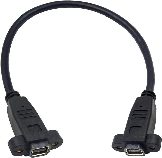 Main image of JAENFONG Mini Displayport Female to Mini Displayport Female Panel Mount 4k Mini Dispalyport Cable 30cm Not for Thunderbolt 3