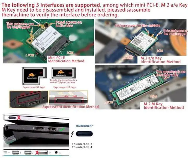 Alt view image 3 of 6 - EXP GDC Notebook External PCI-E Discrete Graphics Beast Series External Laptop Docking Station Mini PCI-E/M.2 A Key No Power (Expresscard)