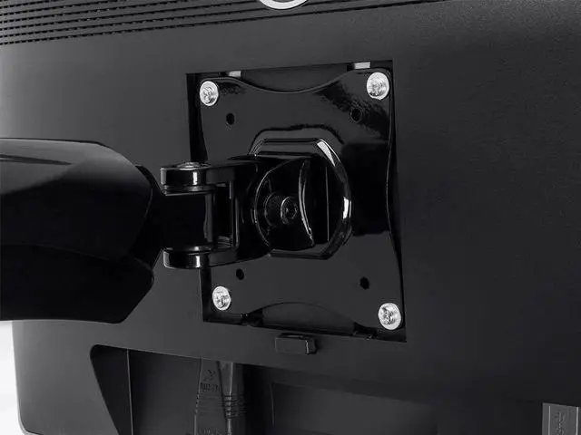 Alt view image 5 of 6 - Monoprice Articulating Gas Spring Sit Stand Monitor and Keyboard Workstation Mount - for Displays 13in to 26in, VESA 75x75 to 100x100, Easy to Use, Compatible with Most Desks, Black