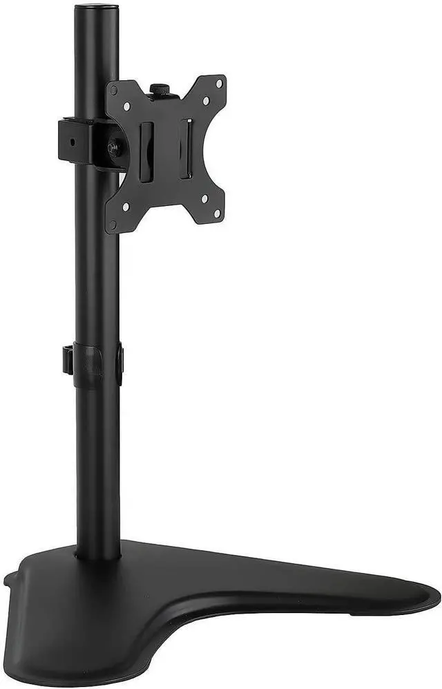 Alt view image 3 of 7 - Mount-It! Single Monitor Stand, Freestanding Desk Mount for 21.5-32 Inch Screens, VESA Compatible Desk Stand with Height Adjustable, Tilt, Swivel, and Rotation Features, Sturdy Base Supports 17.6 lbs