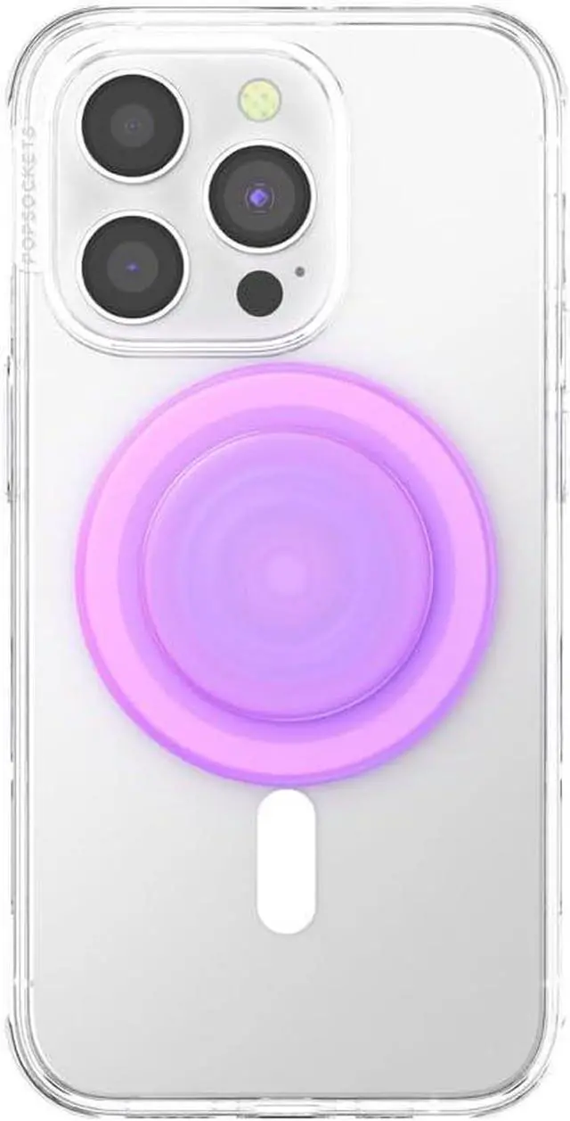 Alt view image 3 of 4 - PopSockets Phone Grip for MagSafe with Kickstand, Magnetic Stand, Swappable Top, Secure Hold for iPhone MagSafe Cases, Phone & Tablet Grip, Cute PopSockets - Opalescent Pink