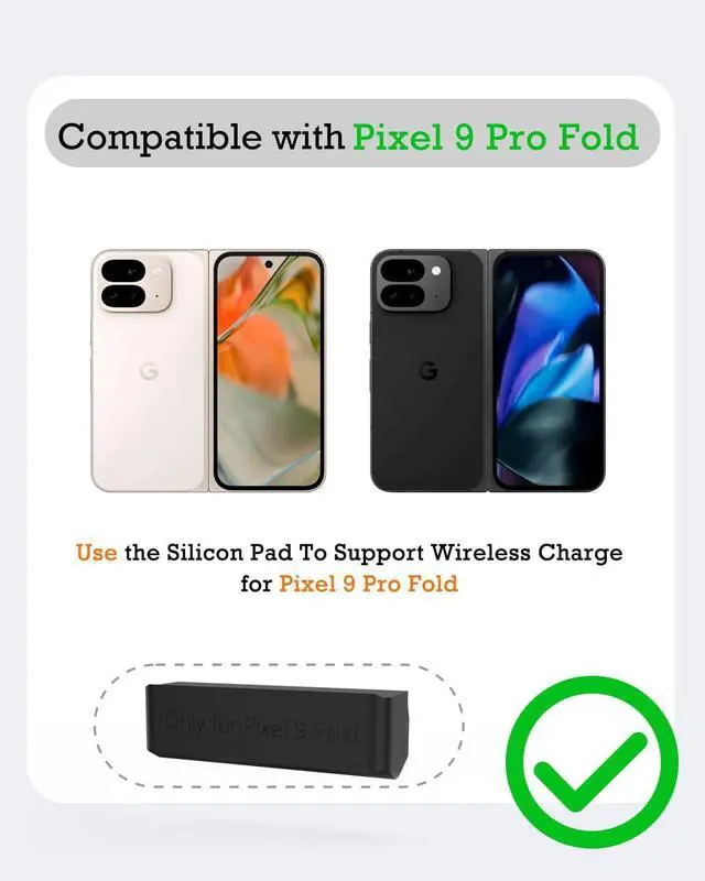 Alt view image 3 of 7 - Upgraded 3 in 1 Wireless Charger Compatible with Google Pixel Watch 3/2 for Pixel 9 Pro XL/9/Fold/8/7/7A/6 Pro Pixel Buds Pro/2 Wireless Charging Station for Multiple Devices (Not for Pixel Watch 1)