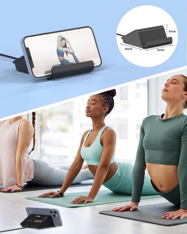 Alt view image 5 of 7 - USB C Charging Station 35W, VHBW 6-Port (3 USB-C and 3 USB-A) Desktop Fast Charging Station for iPhone 14/13/12,Samsung Galaxy S23/S22/S21,etc