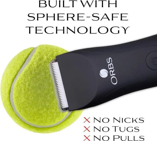 Alt view image 4 of 7 - Orbs Electric Trimmer for Men, Premium Ball Trimmer/Shaver for Men, Waterproof Groin and Body Shaver Groomer, Replaceable Ceramic Blade Heads,100 Min Battery Life