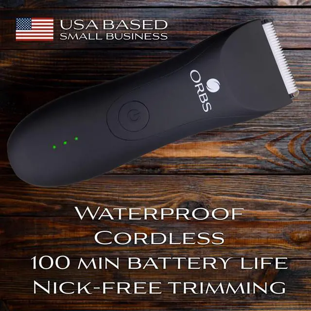 Alt view image 7 of 7 - Orbs Electric Trimmer for Men, Premium Ball Trimmer/Shaver for Men, Waterproof Groin and Body Shaver Groomer, Replaceable Ceramic Blade Heads,100 Min Battery Life