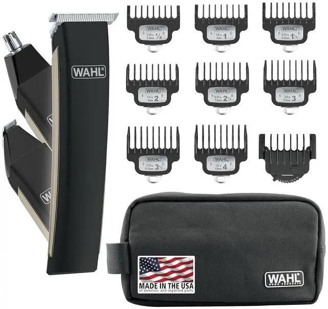 Main image of Wahl USA Rechargeable Lithium Ion 2.0 Beard Trimmer for Men - Facial Hair Trimmer with Precision T Blade for Grooming, Detailing Head, Light Touch Ups, Ear Nose & Eyebrow Model 9886-300