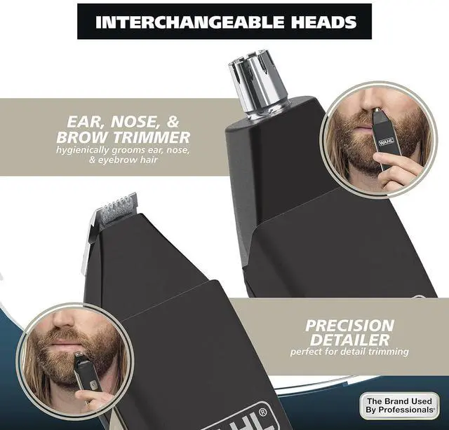 Alt view image 5 of 7 - Wahl USA Rechargeable Lithium Ion 2.0 Beard Trimmer for Men - Facial Hair Trimmer with Precision T Blade for Grooming, Detailing Head, Light Touch Ups, Ear Nose & Eyebrow Model 9886-300