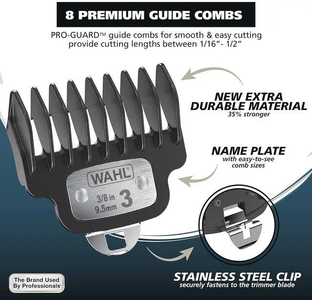 Alt view image 6 of 7 - Wahl USA Rechargeable Lithium Ion 2.0 Beard Trimmer for Men - Facial Hair Trimmer with Precision T Blade for Grooming, Detailing Head, Light Touch Ups, Ear Nose & Eyebrow Model 9886-300