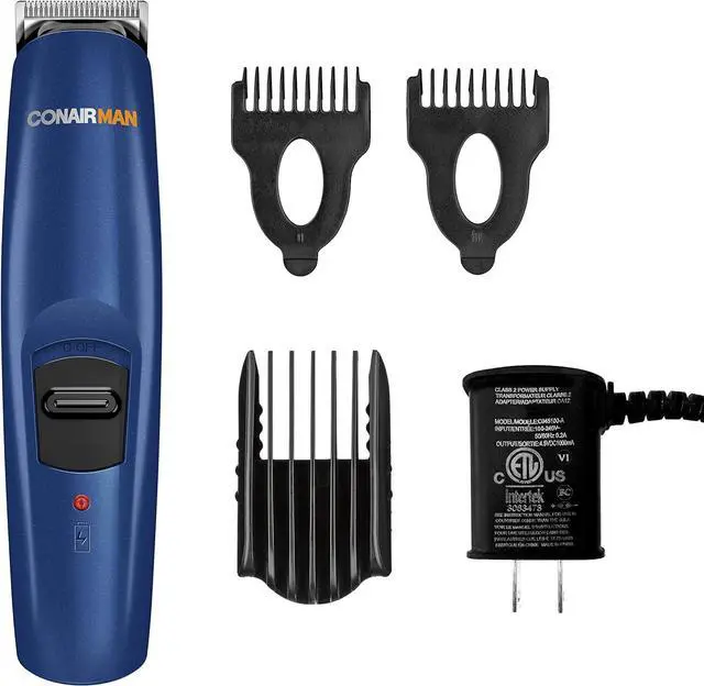 Alt view image 2 of 6 - ConairMAN Beard Trimmer for Men Includes Nose and Ear Hair Trimmer and with 5-Position Comb Attachment, 5 piece Men's Grooming Kit, Battery Operated