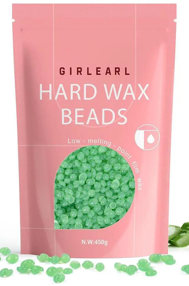 Main image of Wax Beads (1lb) for Hair Removal - Aloe Vera Formula, Perfect for Sensitive Skin, Eyebrow, Brazilian Bikini, Legs, Facial and Full Body Waxing at Home