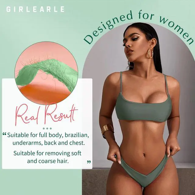 Alt view image 5 of 7 - Wax Beads (1lb) for Hair Removal - Aloe Vera Formula, Perfect for Sensitive Skin, Eyebrow, Brazilian Bikini, Legs, Facial and Full Body Waxing at Home