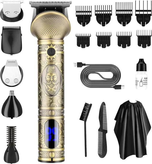Main image of Beard Trimmer Kit for Men - Professional 6 in 1 Hair Clipper Trimmer, Cordless Multi Groomer, Mens Grooming Kit for Beard, Face, Body Nose Hair Facial, Electric Razor as Gifts for Him