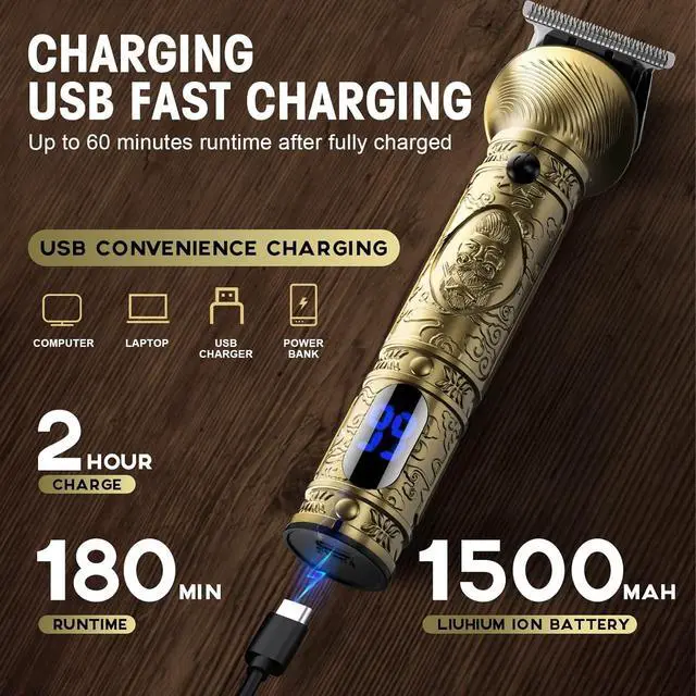 Alt view image 4 of 6 - Beard Trimmer Kit for Men - Professional 6 in 1 Hair Clipper Trimmer, Cordless Multi Groomer, Mens Grooming Kit for Beard, Face, Body Nose Hair Facial, Electric Razor as Gifts for Him