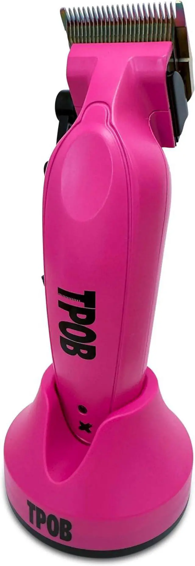 Alt view image 5 of 7 - TPOB X Digital Brushless 6800rpm Professional Hair Trimmer Hair Clippers for Men, Psycho Zero Gapped T-Blade Trimmer Cordless Rechargeable Edgers Clippers (X Clipper Pink with Stand)