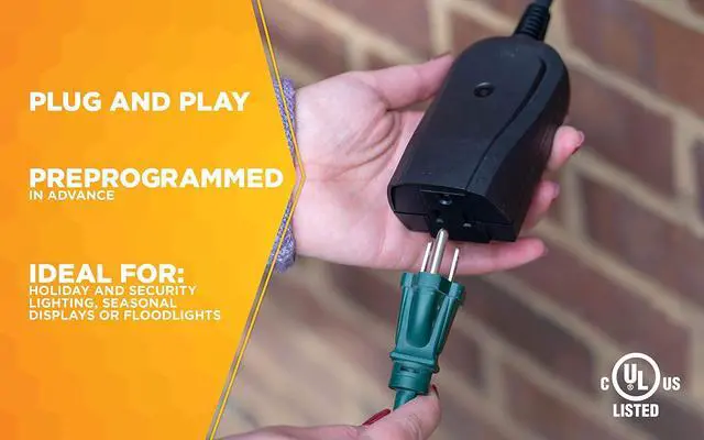 Alt view image 3 of 7 - Southwire Woods Weatherproof Outdoor Electrical Outlet Switch - Wireless Remote Controller - Water-Resistant Power Outlet Converter - Long-Range Convenient Remote Switch - Black