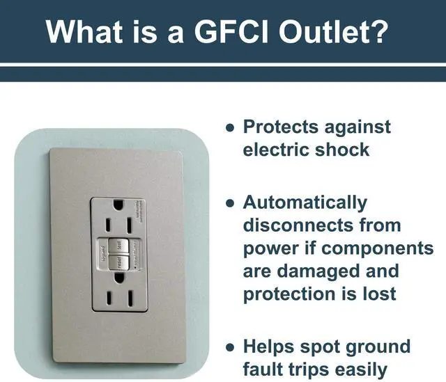 Alt view image 3 of 6 - Legrand radiant 1597LACCD12 15 Amp GFCI Self Test Decorator Duplex Outlet, Light Almond (1 Count)