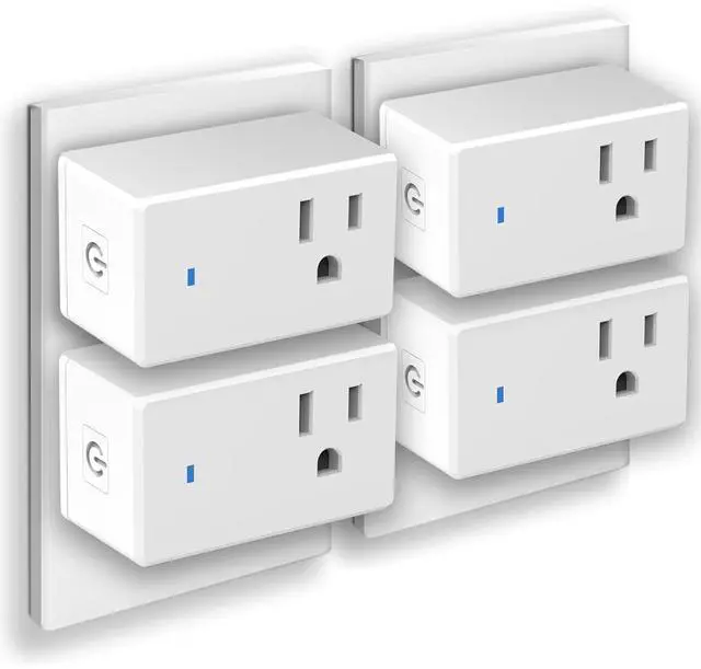 Main image of YNF Mini Smart Plug, Compatible with Alexa, Simple Setup with One Voice Command, Voice Control, Remote Control, Group Control, Timer & Schedule, Bluetooth Mesh, Alexa Echo Required (4 Pack)