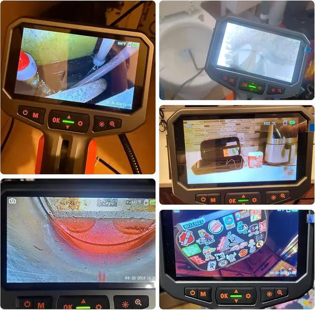 Alt view image 7 of 7 - Teslong Articulating Borescope with Dual Lens Endoscope Camera, Two-Way Articulated Industrial Inspection Camera with LED Light, Flexible Mechanic Fiber Optic Snake Scope Cam for Wall Automotive-5FT