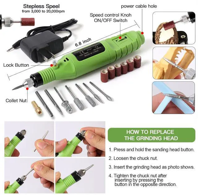 Alt view image 2 of 7 - HIJIRH 165 Pcs Pro Grade 3D Printing Tool Kit,3D Printer Tool Kits,Diverse 3D Printer Accessory Including Electric Polishing Machine,Tool Box,for Remove/Trim and Finish 3D Print